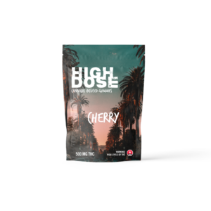 High Dose 500mg THC Gummy – Cherry