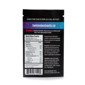 Twisted Extracts Jelly Bombs 1:1 40mg THC + 40mg CBD – Blue Raspberry (Indica)