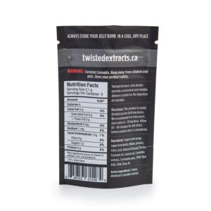 Twisted Extracts Halley’s Comet 1:1 JELLY BOMBS 1:1 40mg THC + 40mg CBD – Grape (Sativa)