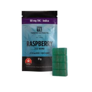 Twisted Extracts Jelly Bombs 80mg THC – Blue Raspberry ZZZ (Indica)