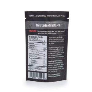 Twisted Extracts Halley’s Comet 1:1 JELLY BOMBS 1:1 40mg THC + 40mg CBD – Watermelon (Sativa)