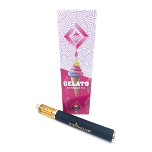 Diamond Concentrates Disposable Vape Pen – Gelato THC Distillate