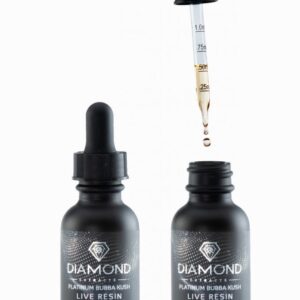 Diamond Concentrates – 1000mg Live Resin THC Tinctures Platinum Bubba Kush